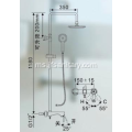 Set Pancuran Pancuran Dengan Tab Pancuran Kit Loyang